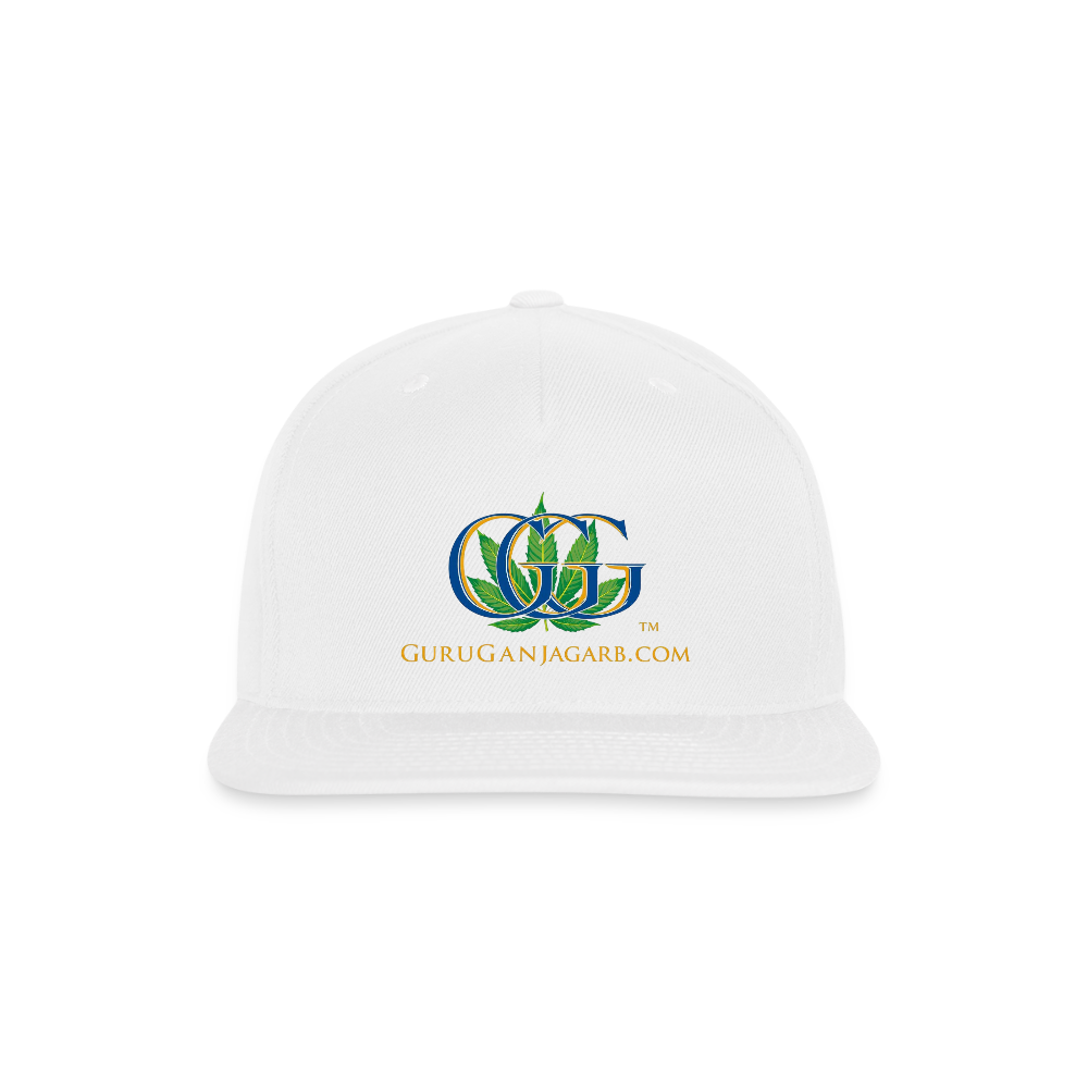 GGG YP Snapback Baseball Cap - white