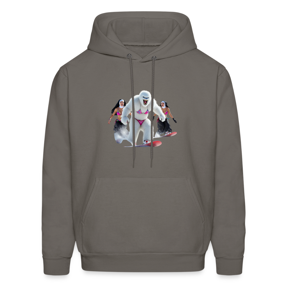 BIKINI ABOMINAL & NUNS SNOWBOARDERS Men's Hoodie - asphalt gray