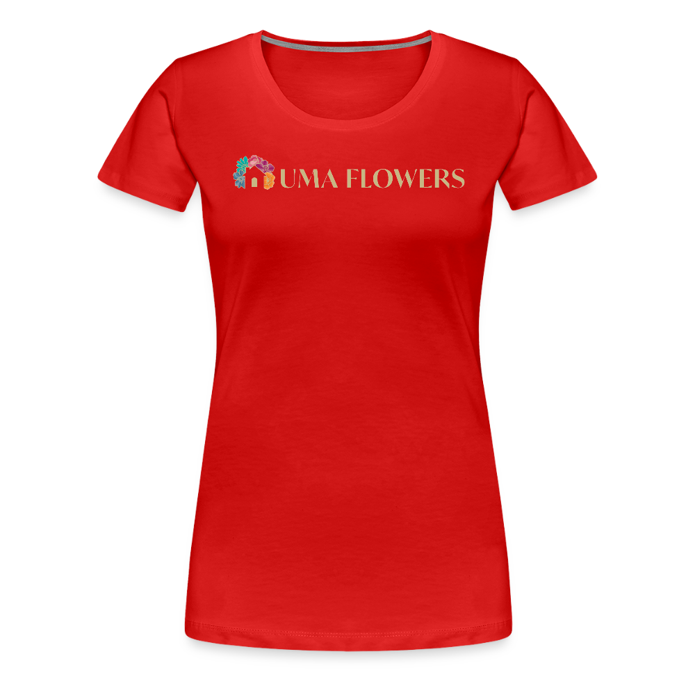 UMA FLOWERS Women’s Premium T-Shirt - red