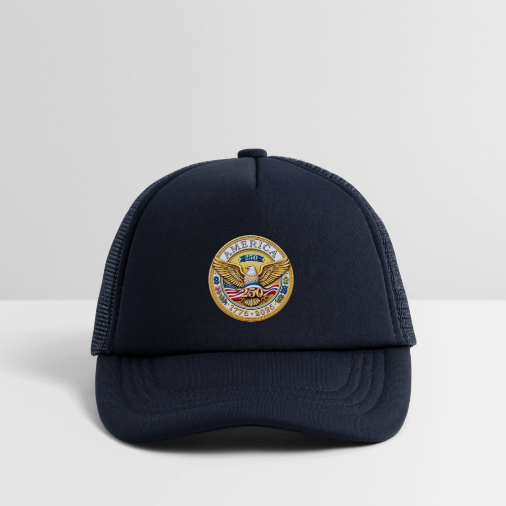 AMERICA 250 Kid's Trucker Cap - navy