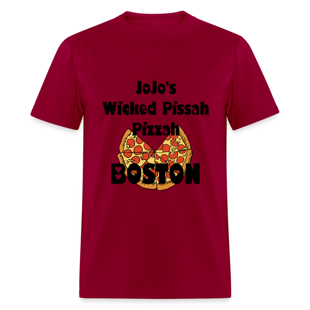 SIE CAPS JoJo's WICKED PASSAH PIZZAH BOSTON Classic T-Shirt - dark red