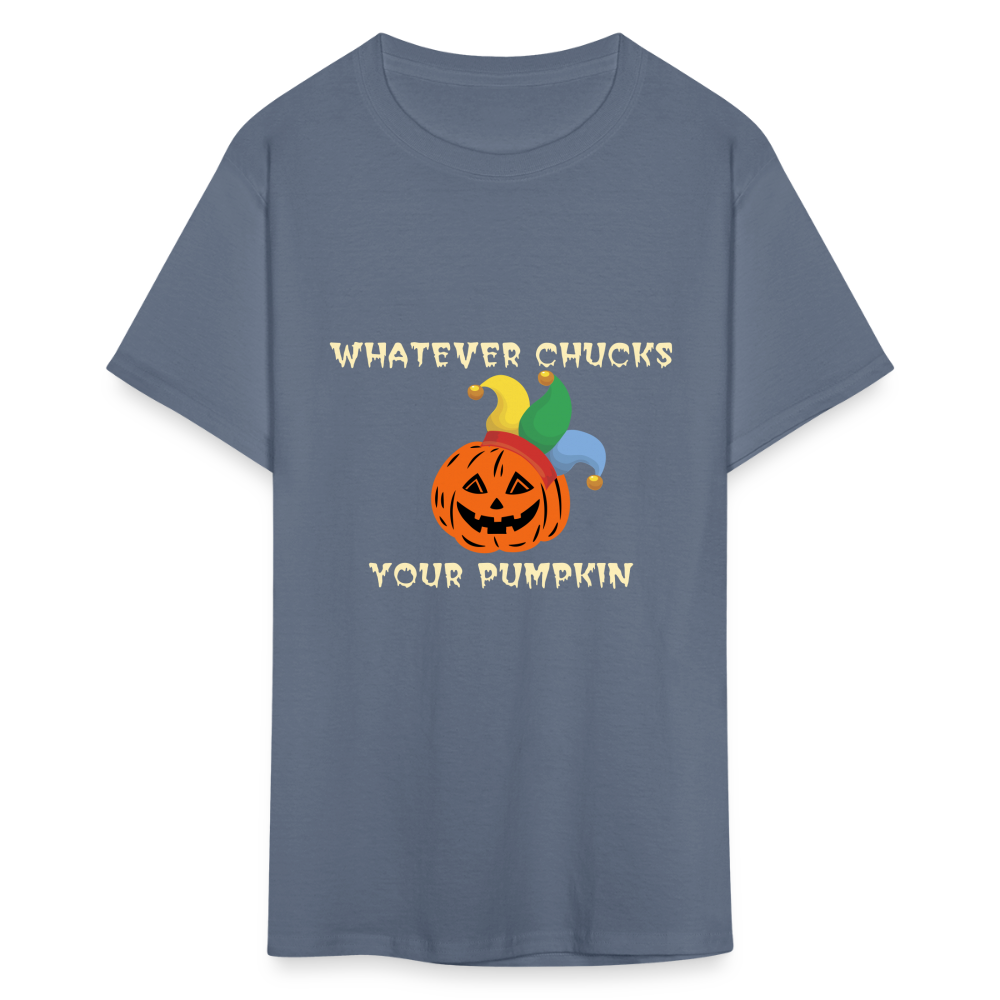 SIE CAPS WHATEVER CHUCKS YOUR PUMPKIN Hanes Unisex T-Shirt - denim