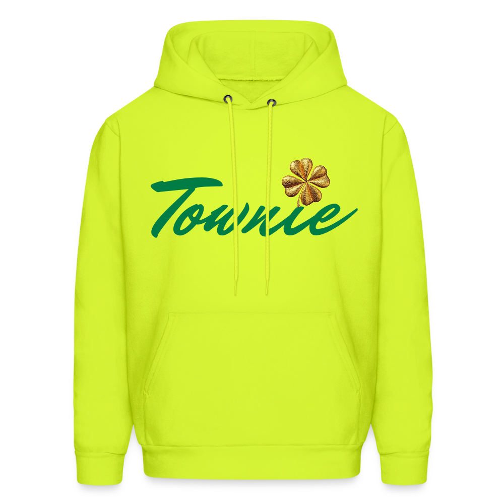 TOWNIE Men's Hoodie - safety green
