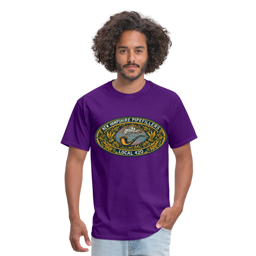 NEW HAMPSHIRE PIPEFILLERS UNION LOCAL 420 Unisex Classic T-ShirtUnisex Classic T-Shirt - purple