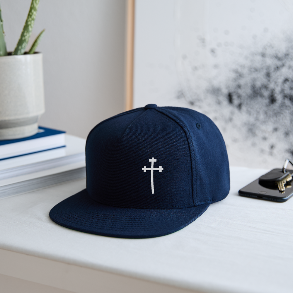 CROSS Snapback Baseball Cap - navy
