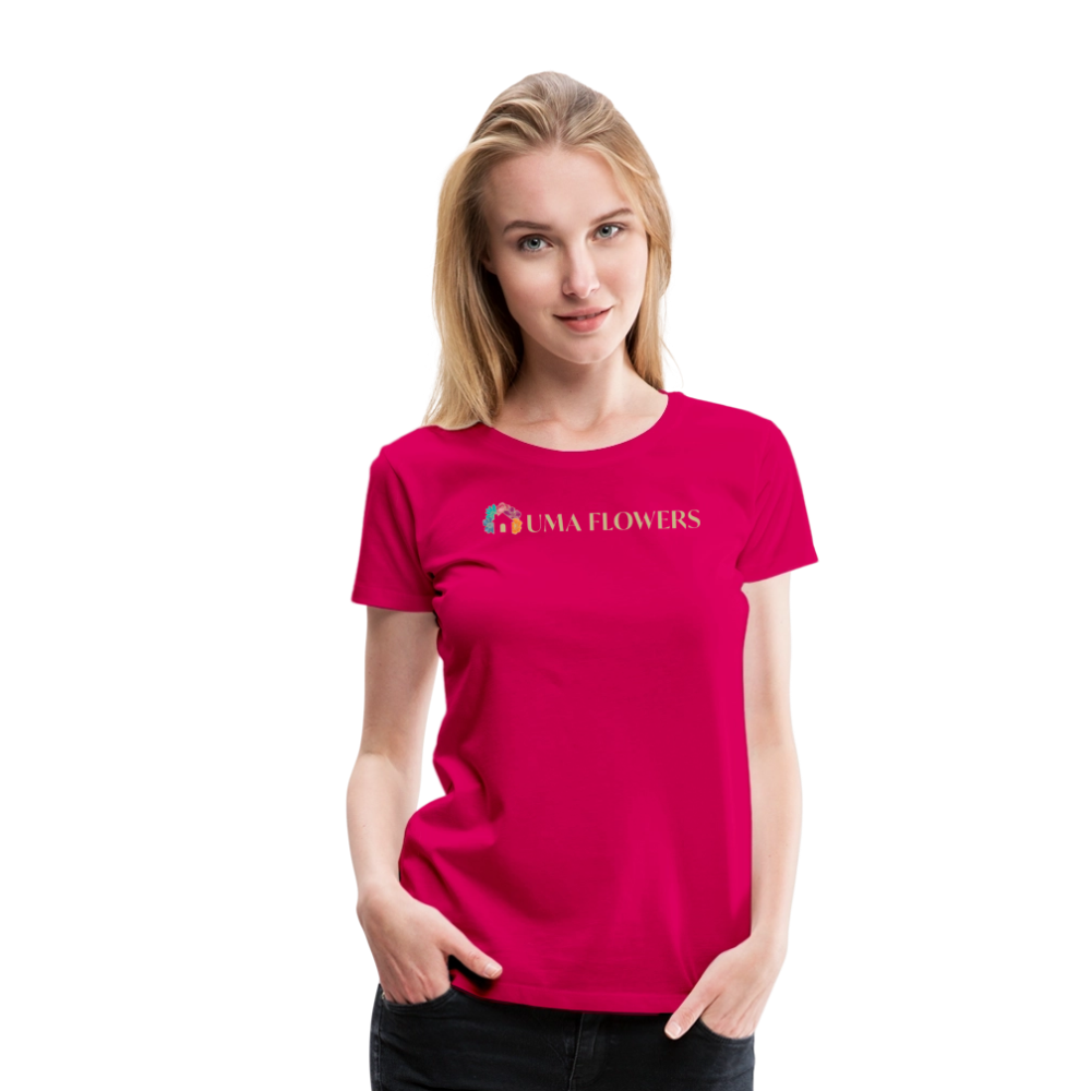 UMA FLOWERS Women’s Premium T-Shirt - dark pink