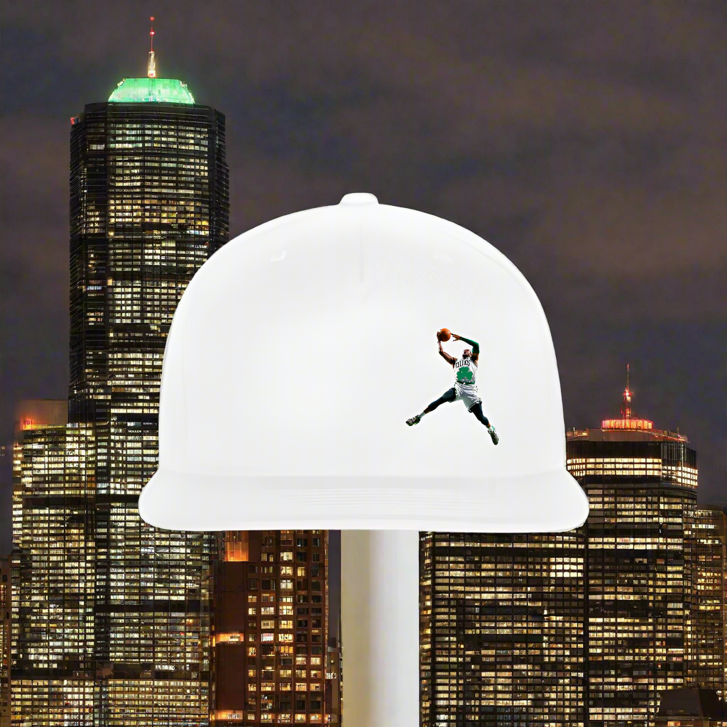 BOSTON SKYLINE JUMPBALL The Original Snapback Baseball Cap - white