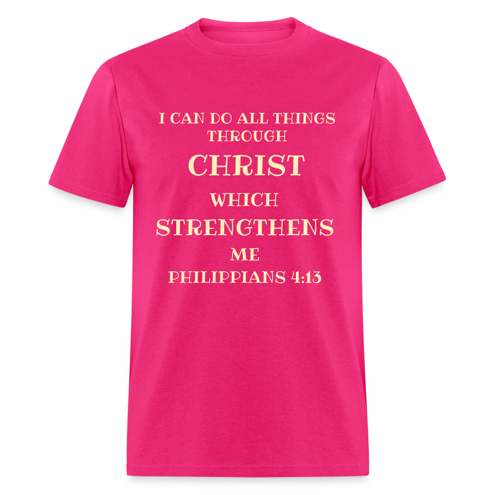 Philippians 4:13 Men's Unisex Classic T-Shirt - fuchsia
