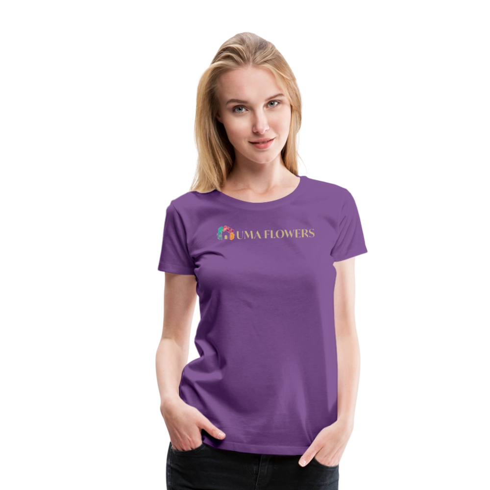 UMA FLOWERS Women’s Premium T-Shirt - purple