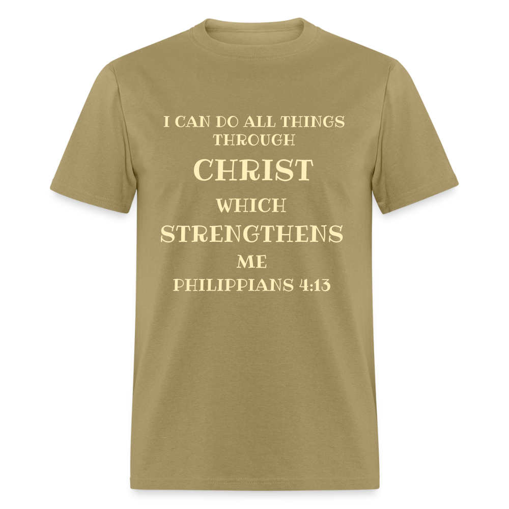 Philippians 4:13 Men's Unisex Classic T-Shirt - khaki