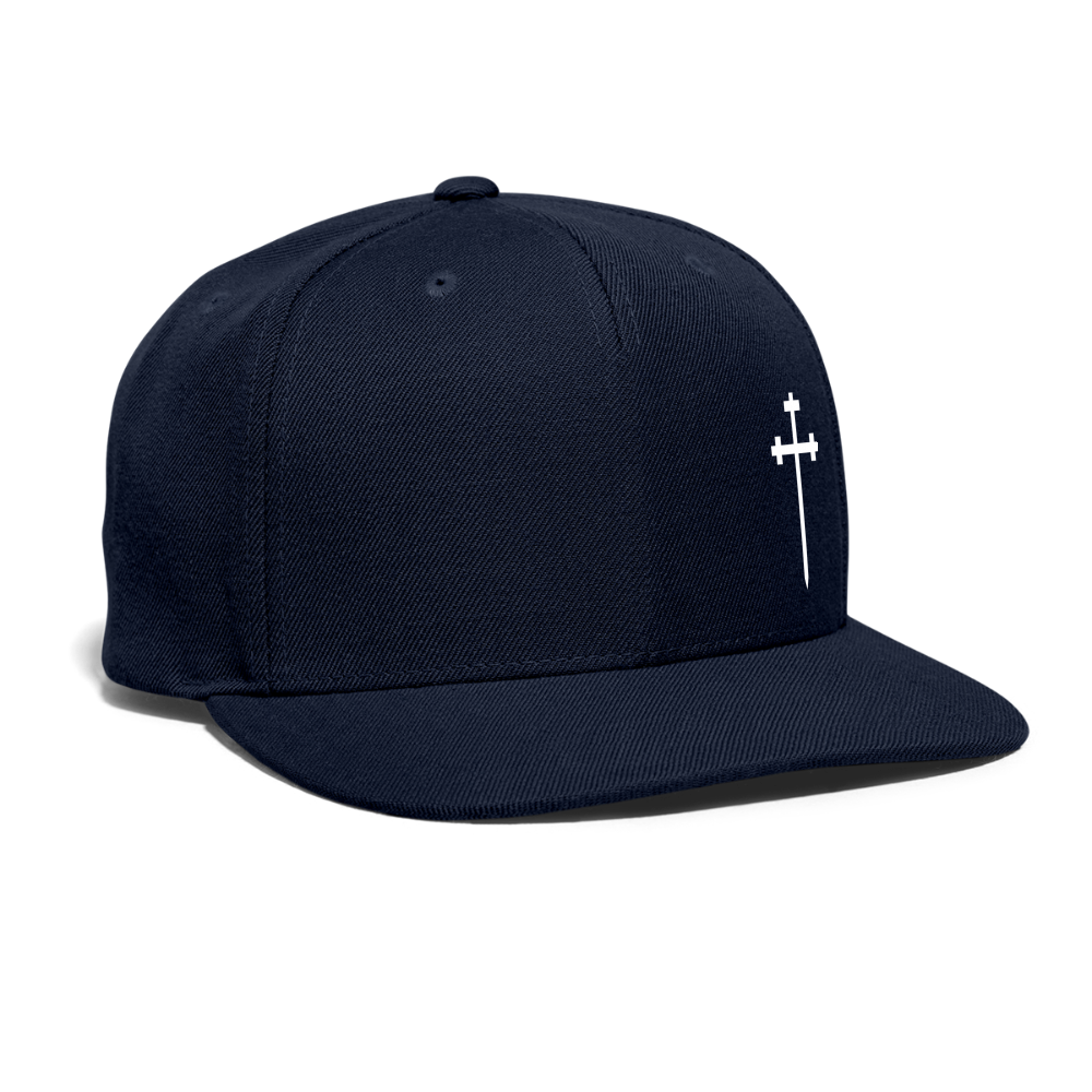 CROSS Snapback Baseball Cap - navy