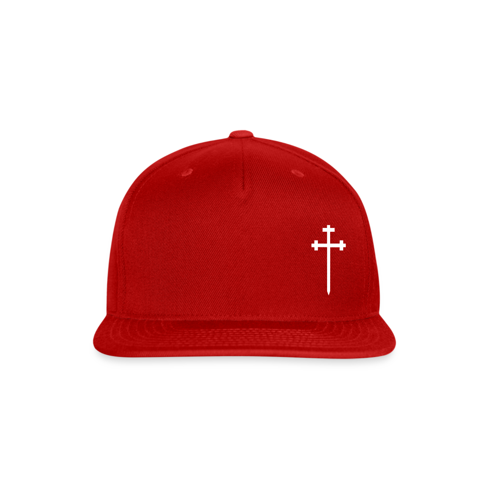 CROSS Snapback Baseball Cap - red