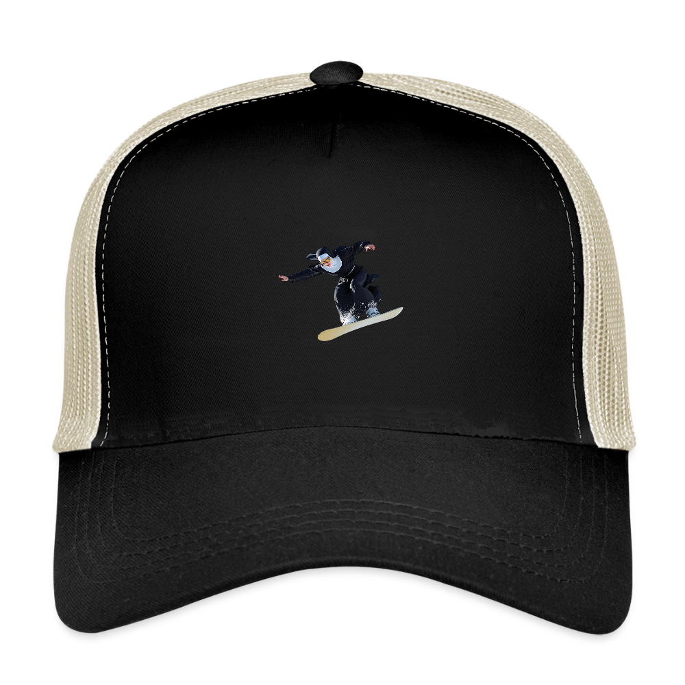 The FLYING NUN Eco Trucker Cap - black/oyster