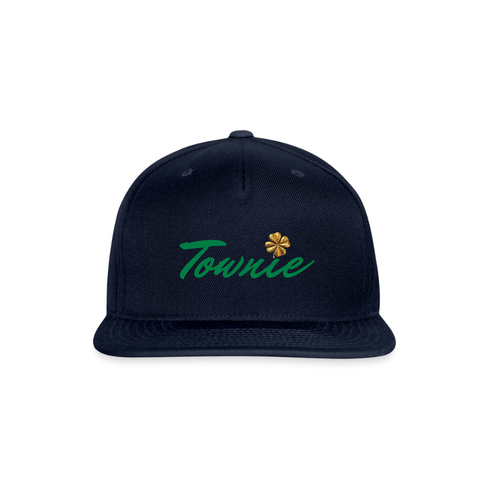 TOWNIE Snapback Baseball Cap - navy