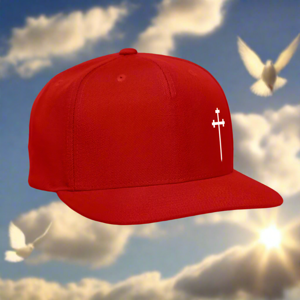 CROSS Snapback Baseball Cap - red