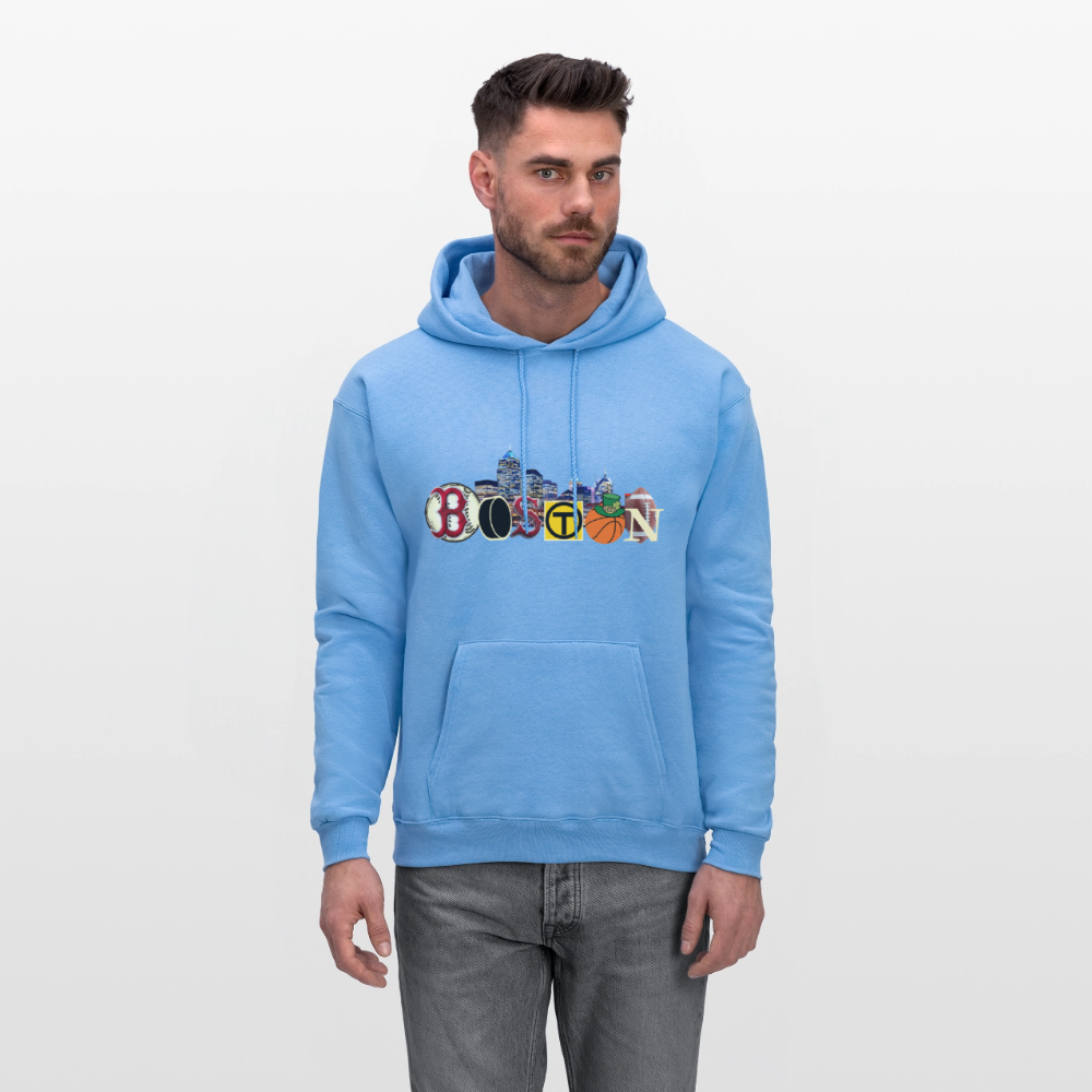 BOSTON SKYLINE Haines Men's Hoodie - carolina blue