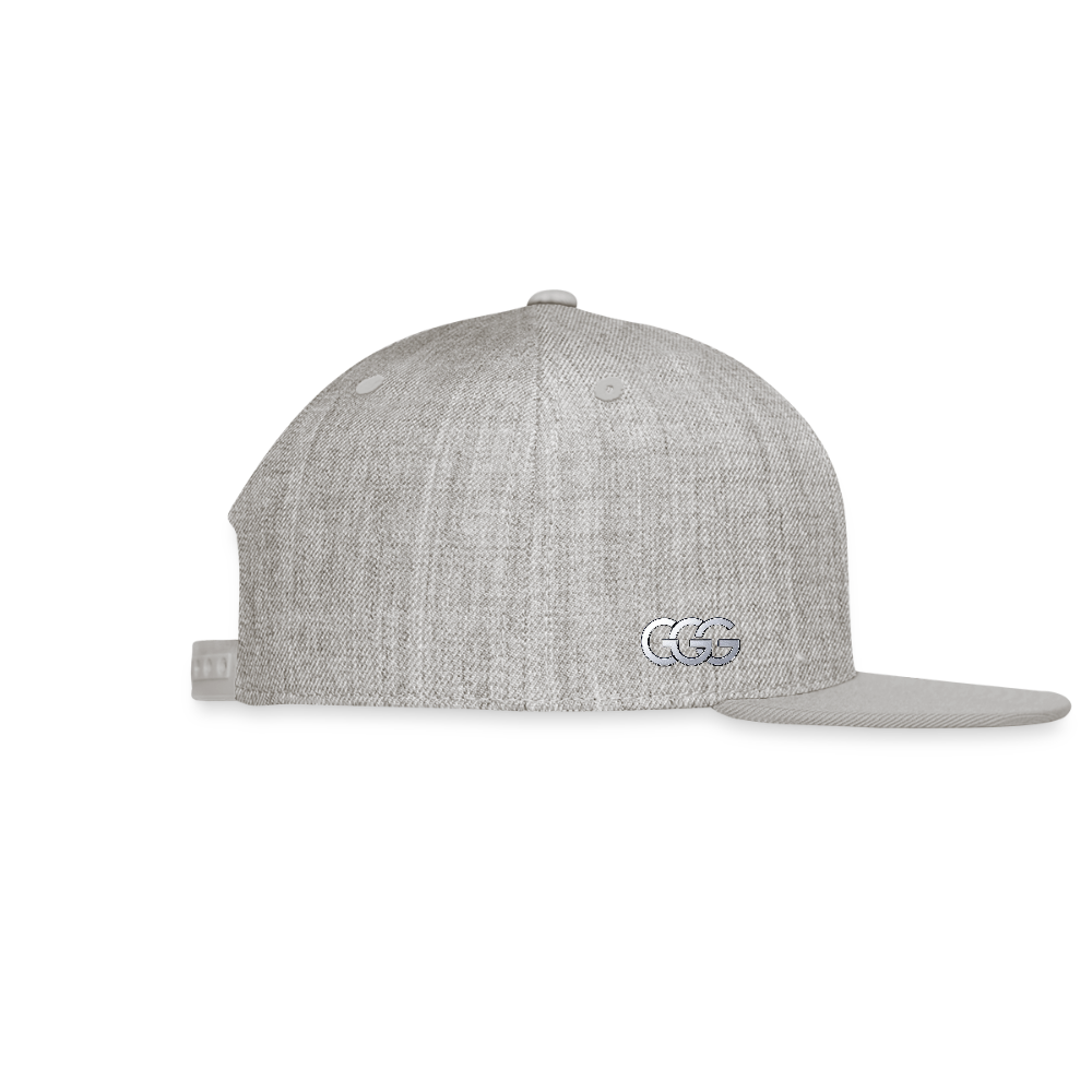 GGG TM LOGO 3 Snapback Baseball Cap - heather gray