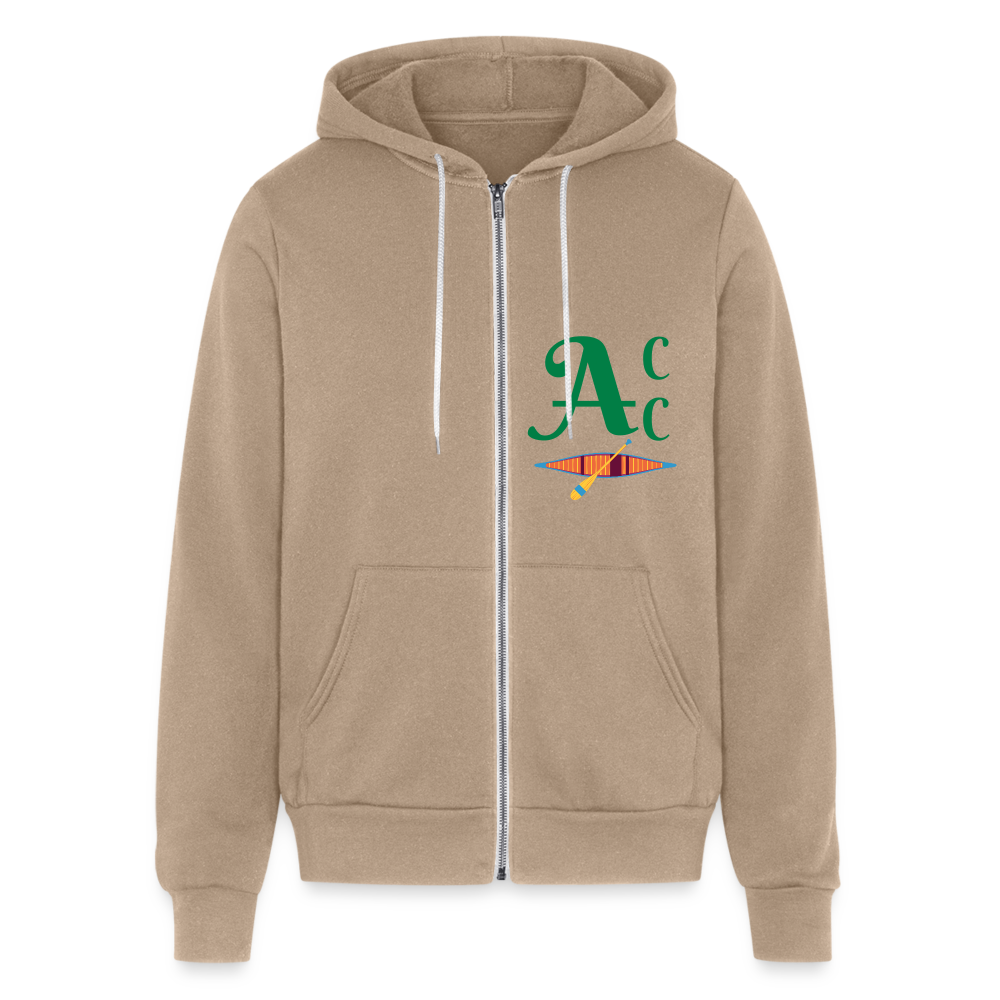 SIE CAPS "AMHERST NH CC" Bella + Canvas Unisex Full Zip Hoodie - tan