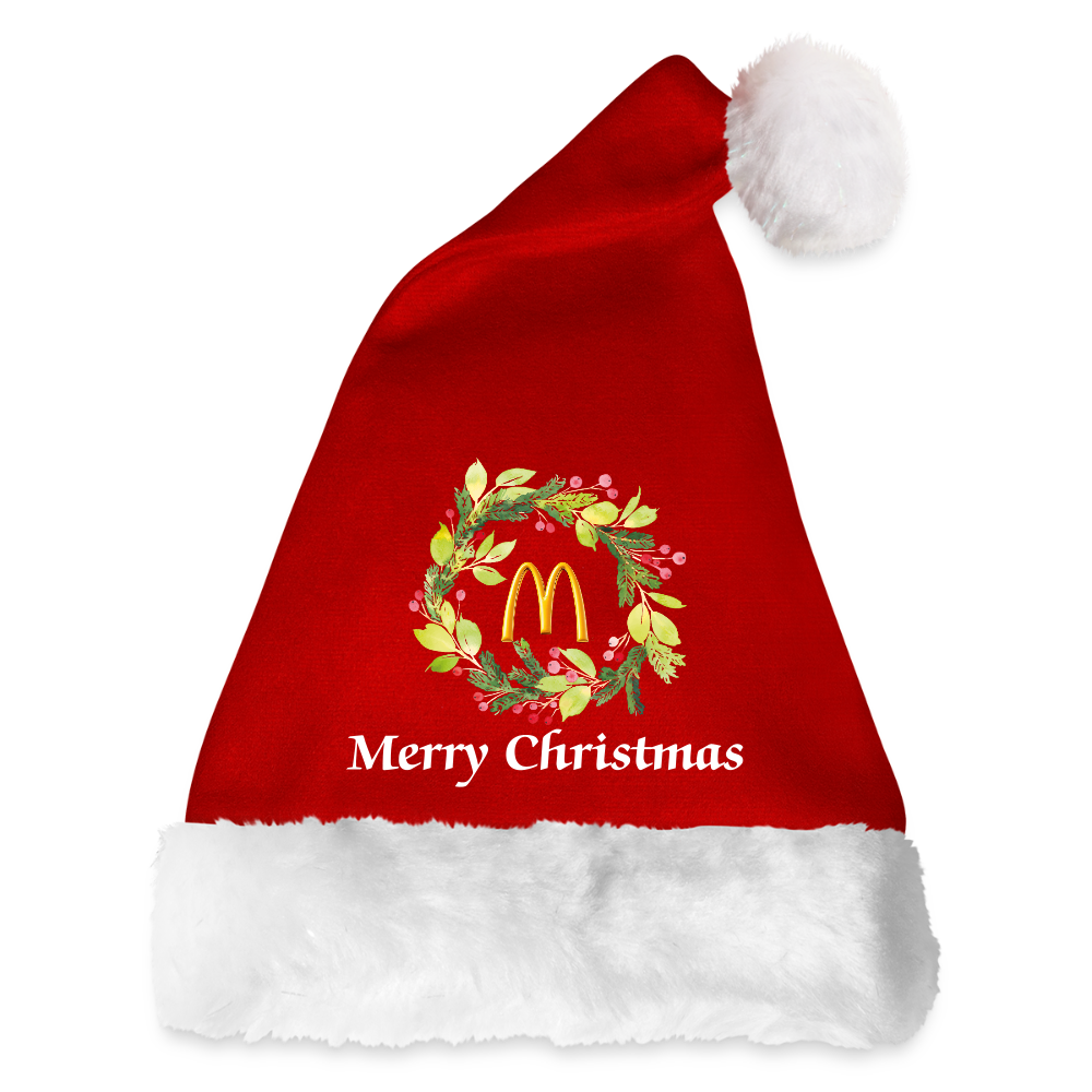 McD's Santa Hat - red/white