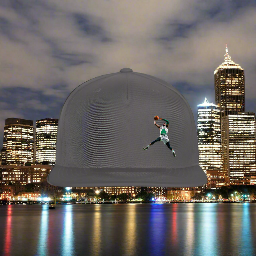 BOSTON SKYLINE JUMPBALL The Original Snapback Baseball Cap - dark grey