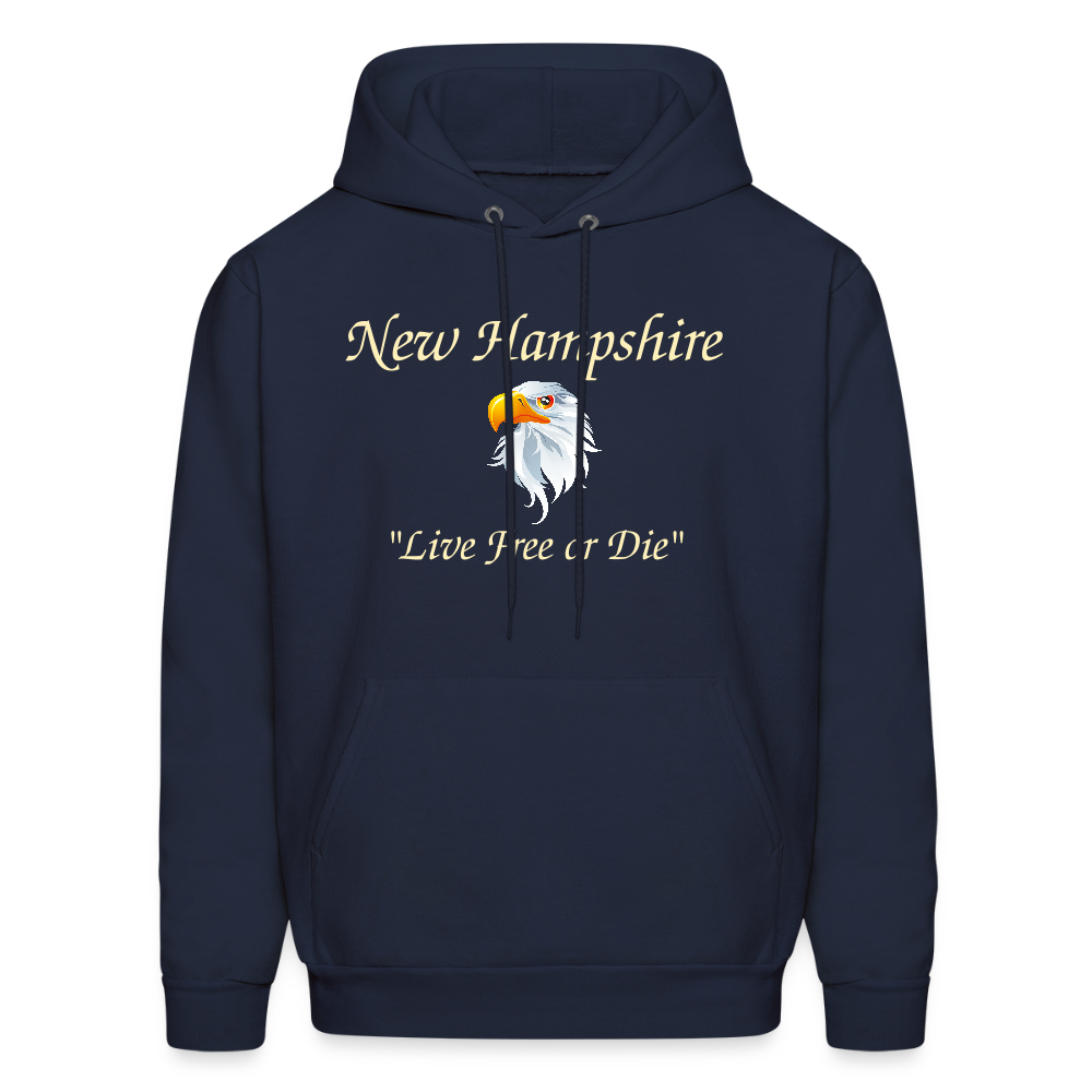 NH Live Free or Die Men's Hoodie - navy