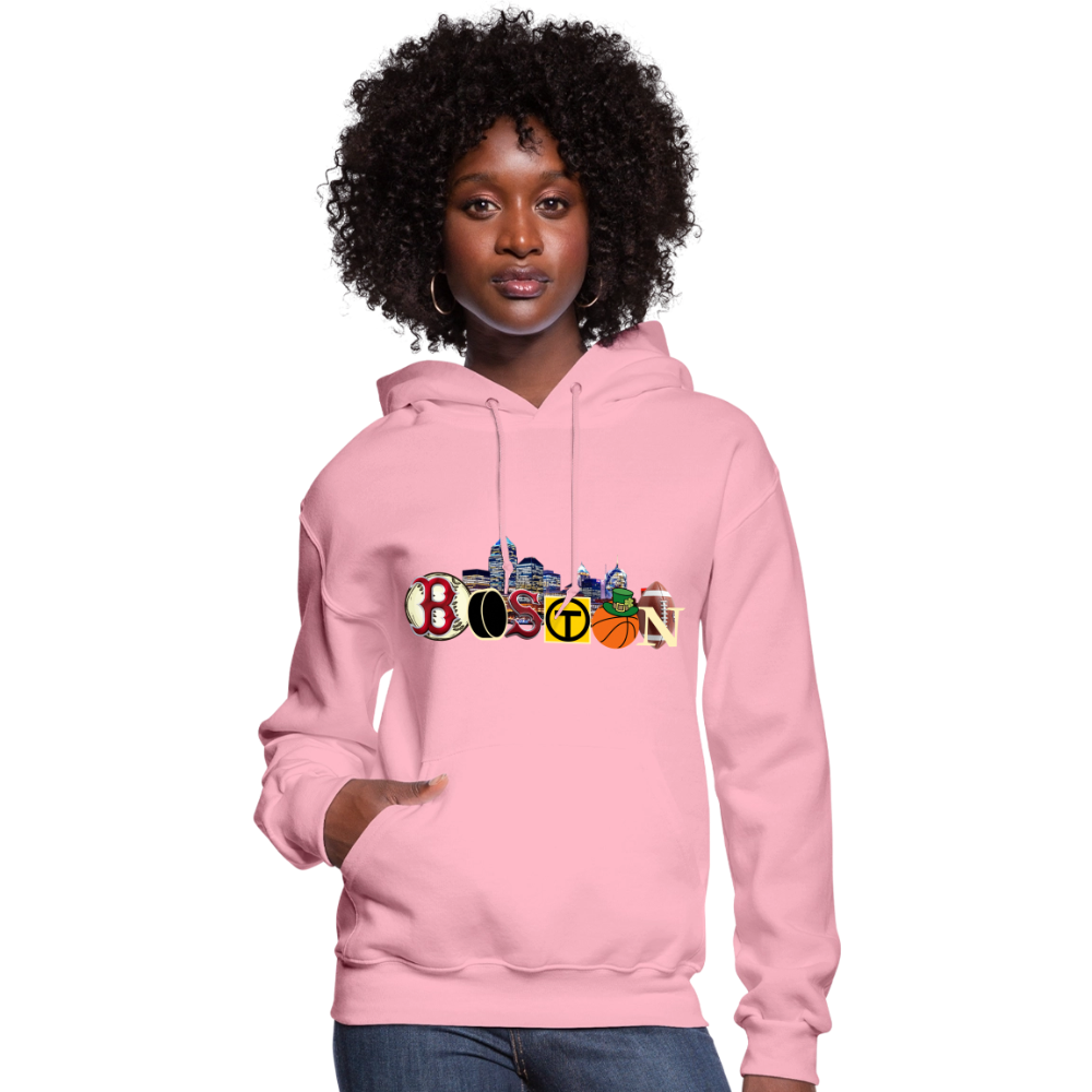 BOSTON SKYLINE Women's Hoodie - classic pink