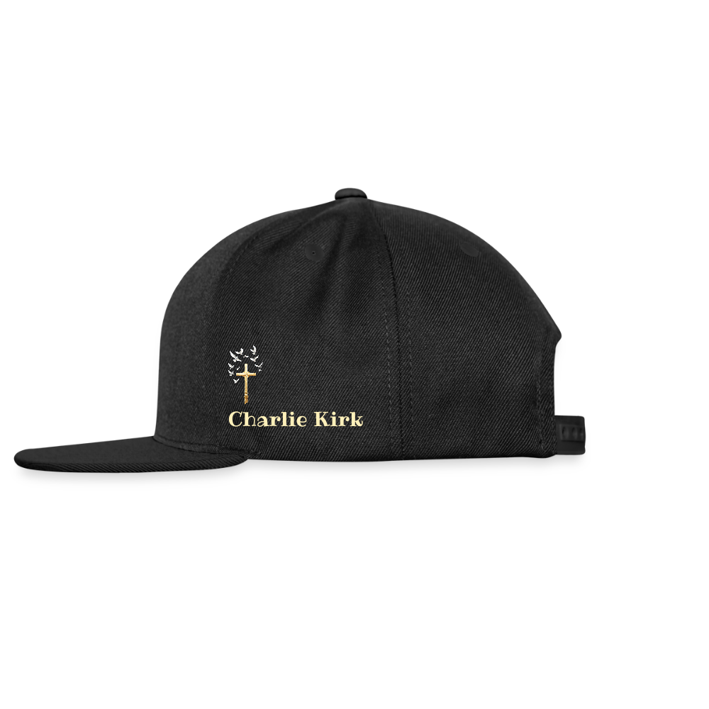 This is the Turning Point Snapback Baseball Cap - black