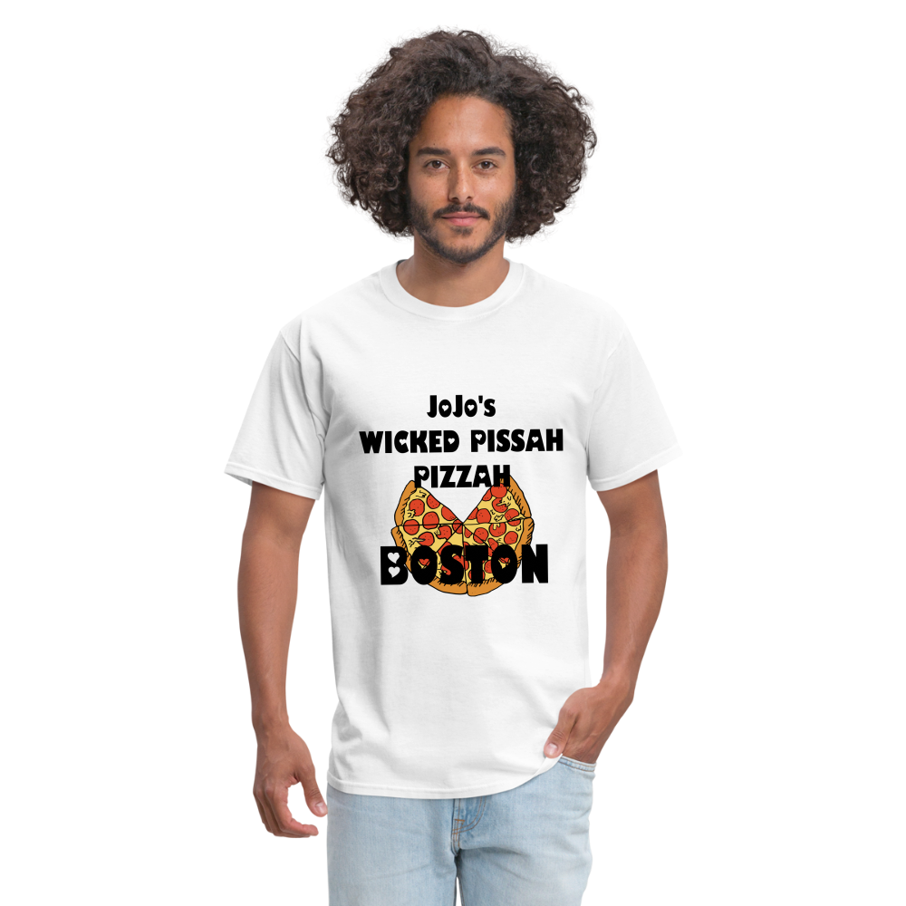 SIE CAPS JoJo's WICKED PISSAH PIZZAH BOSTON Unisex Classic T-Shirt - white