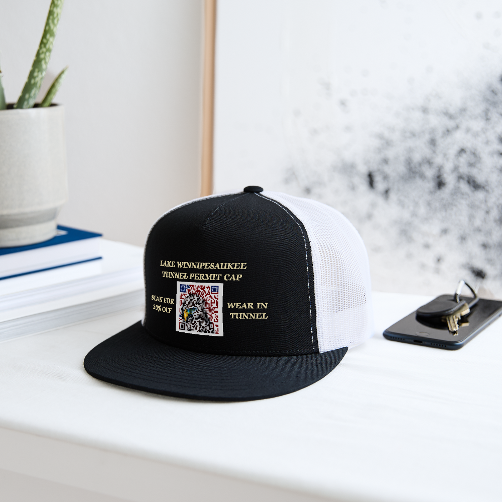SIE CAPS LAKE WINNIPESAUKEE TUNNEL PERMIT CAP - black/white