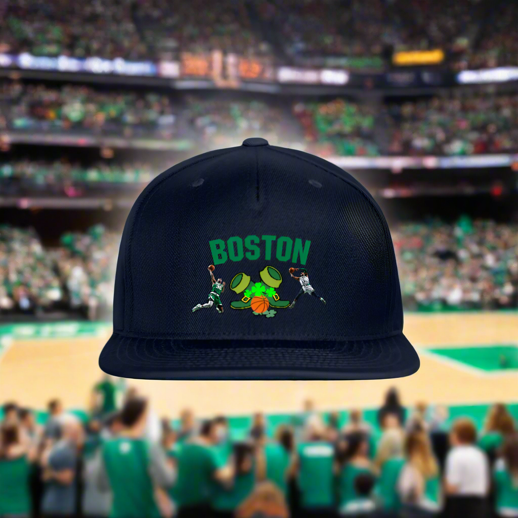 BOSTON B BALL Original Snapback Baseball Cap - navy