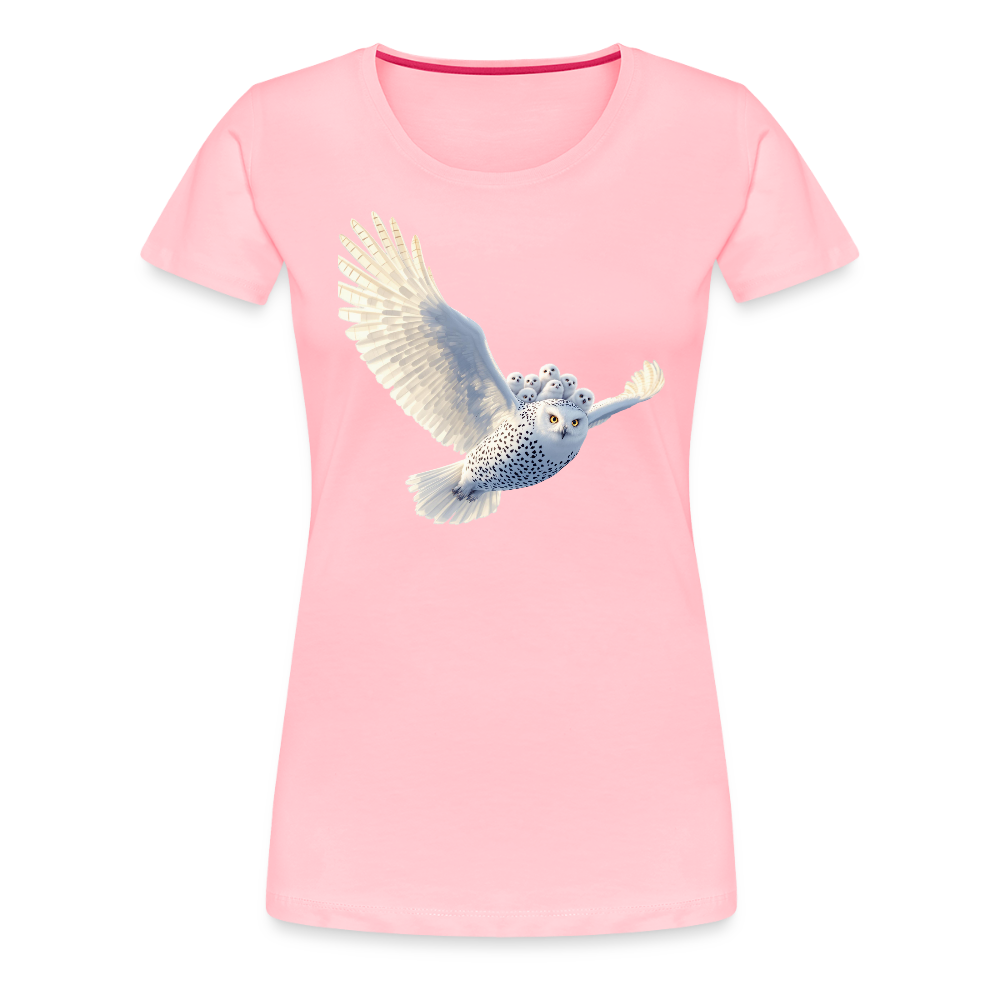 HOOTIE SNOW OWLS Women’s Premium T-Shirt - pink