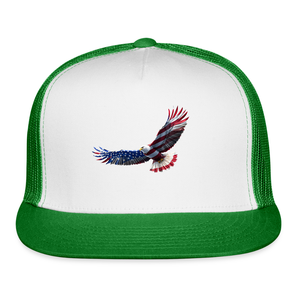 SOARING EAGLE Trucker Hat - white/kelly green