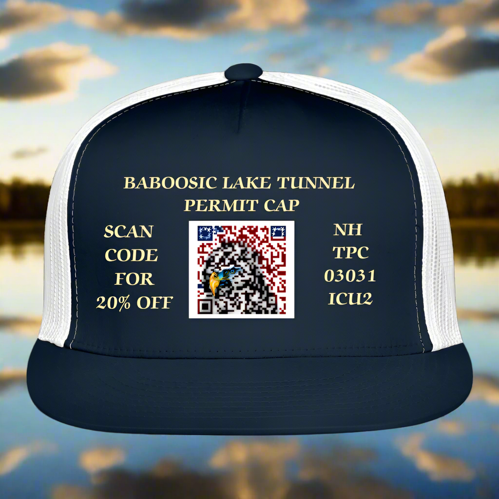 BABOOSIC LAKE TUNNEL PERMITS CAP - navy/white