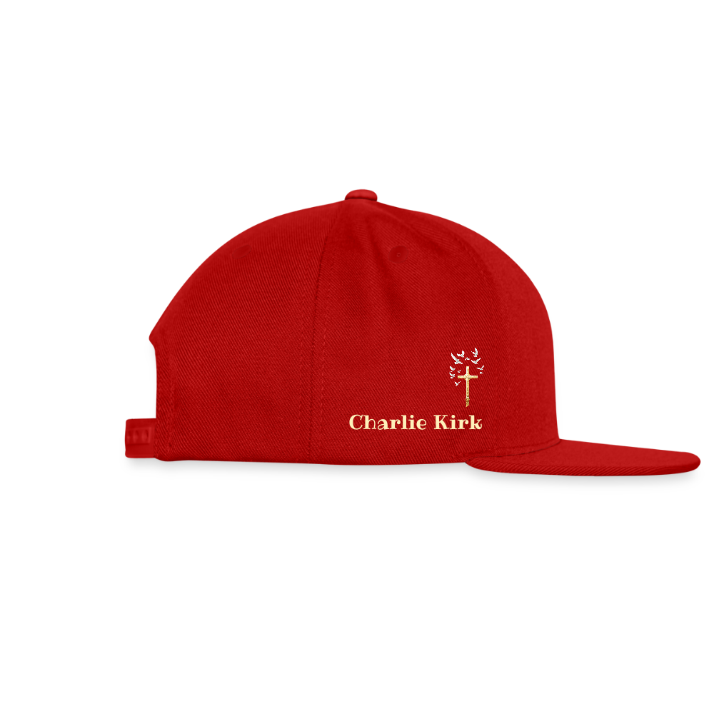 This is the Turning Point Snapback Baseball Cap - red