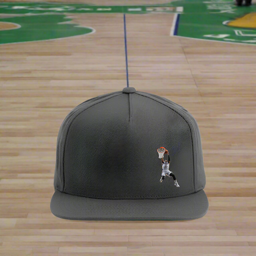 DUNK BALL Snapback Baseball Cap - dark grey