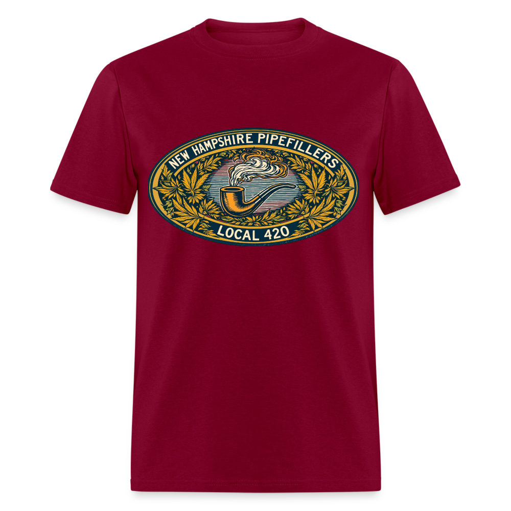 NEW HAMPSHIRE PIPEFILLERS UNION LOCAL 420 Unisex Classic T-ShirtUnisex Classic T-Shirt - burgundy