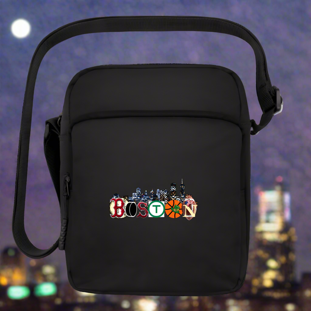 BOSTON SKYLINE AUTHENTIC Upright Crossbody Bag - black