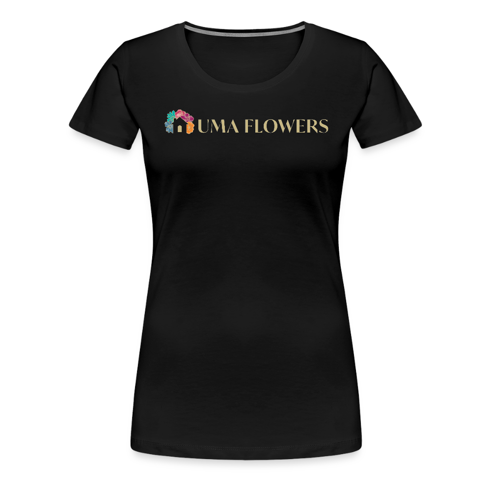 UMA FLOWERS Women’s Premium T-Shirt - black