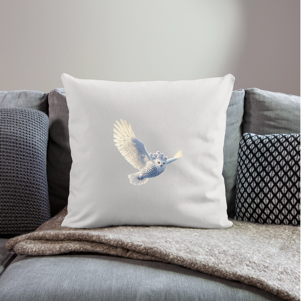 HOOTIE Throw Pillow Cover 18” x 18” - natural white