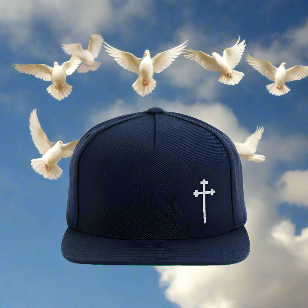 CROSS Snapback Baseball Cap - navy
