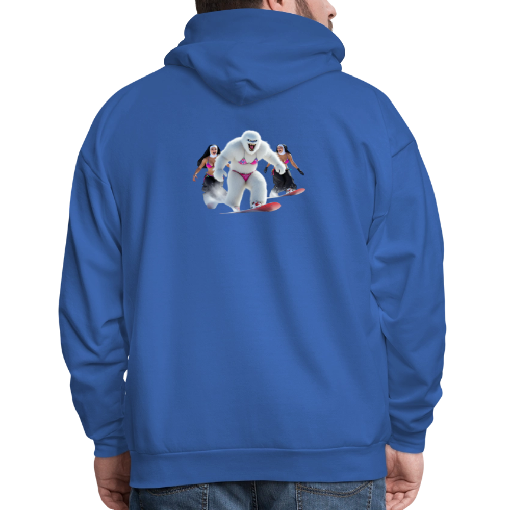 Bikini Abominable & Nuns Snowboarders Men's Hoodie - royal blue
