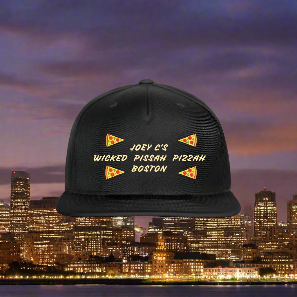 SIE CAPS WICKED PISSAH PIZZAH BOSTON Original Snapback Baseball Cap - black