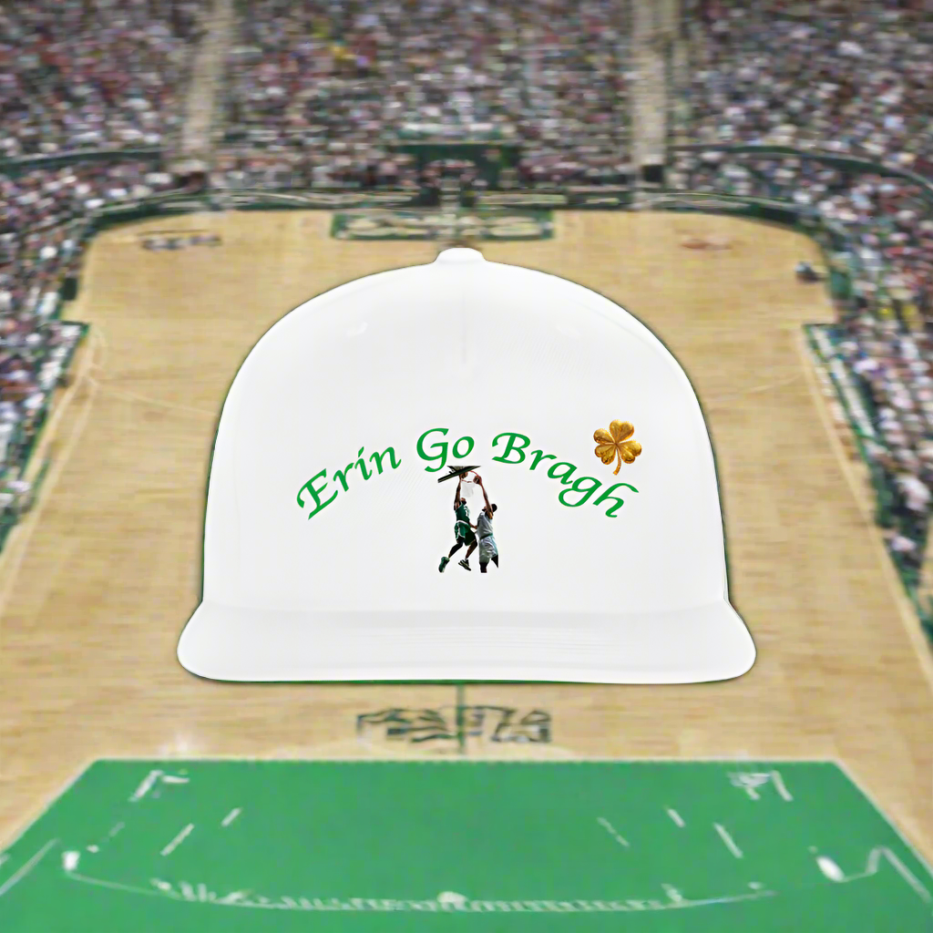 ERIN GO BRAGH GOLD Snapback Baseball Cap - white