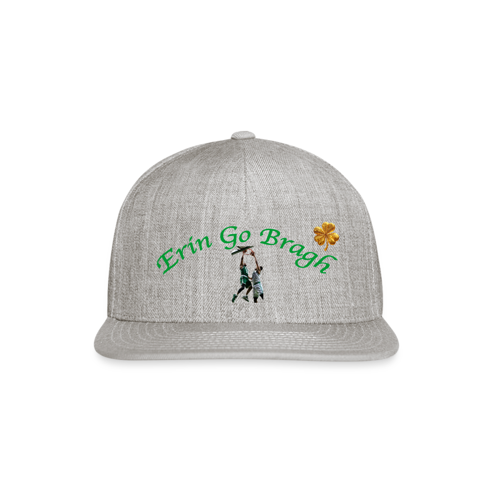 ERIN GO BRAGH GOLD Snapback Baseball Cap - heather gray