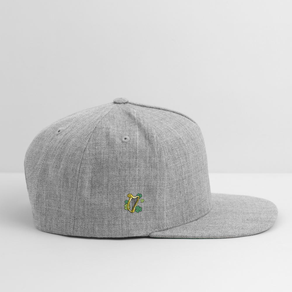 TOWNIE Snapback Baseball Cap - heather gray