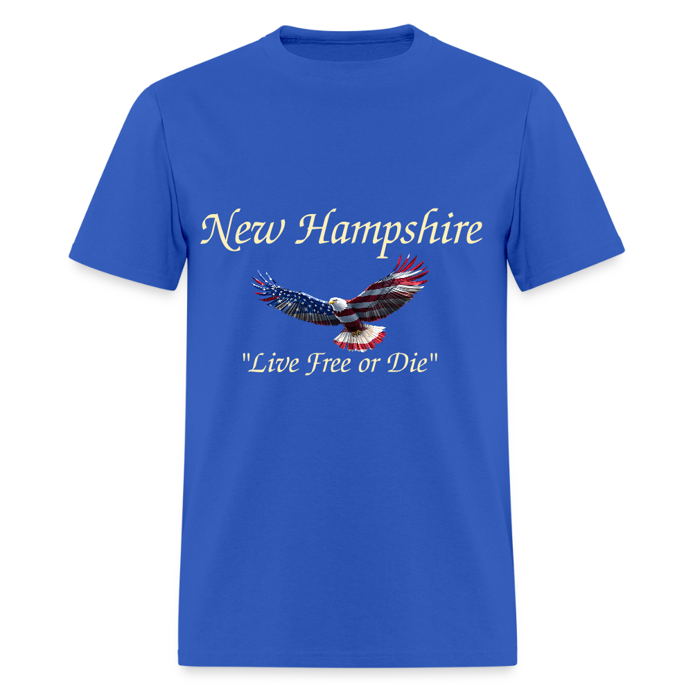 NH Live Free or Die Flying Eagle Unisex Classic T-Shirt - royal blue