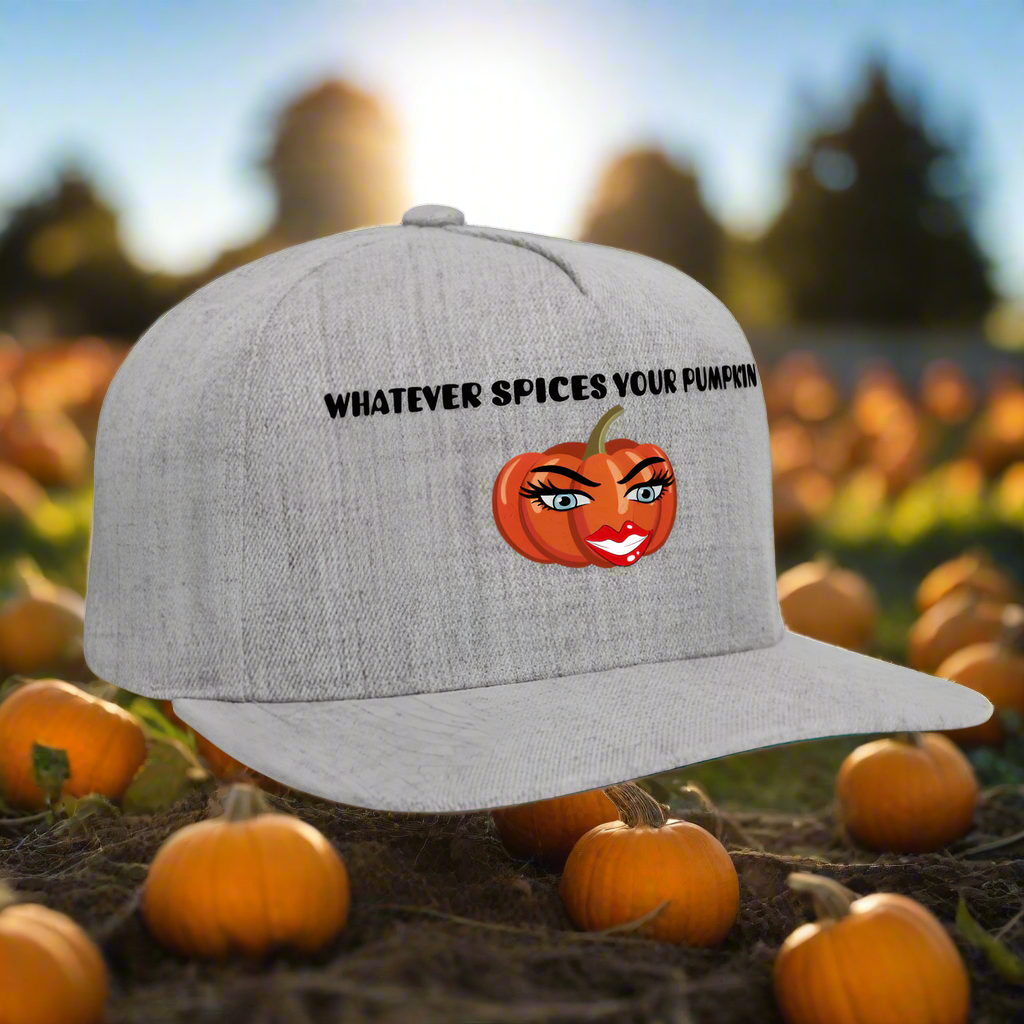 SIE CAPS WHATEVER SPICES YOUR PUMPKIN Original Snapback Baseball Cap - heather gray