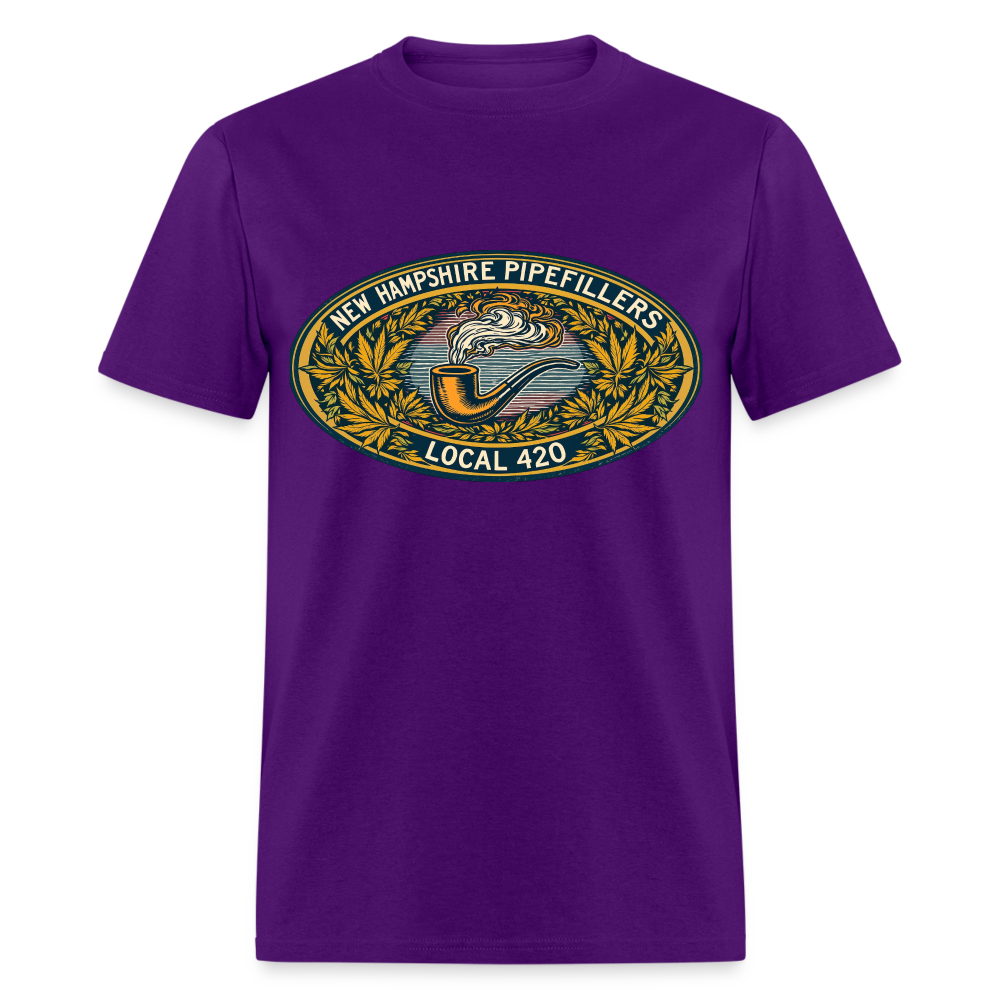 NEW HAMPSHIRE PIPEFILLERS UNION LOCAL 420 Unisex Classic T-ShirtUnisex Classic T-Shirt - purple