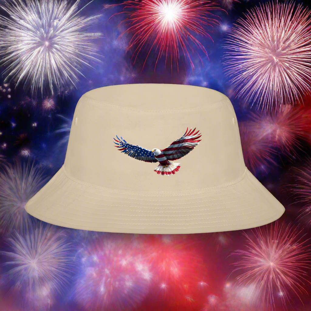 SOARING EAGLE Bucket Hat - cream