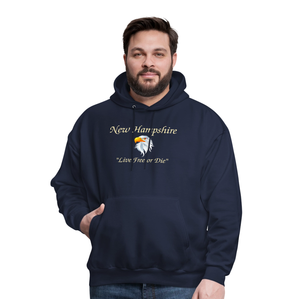 NH Live Free or Die Men's Hoodie - navy